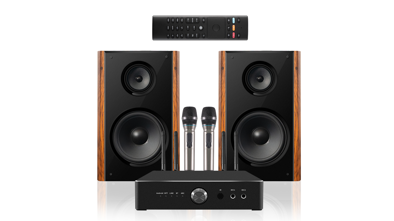 HLQアンプスピーカ600 Wと300 Wktvカラオケシステム